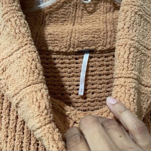 Free People Be Yours Pullover Camel Cowl Neck  Sweater Size S New with T… - Picture 6 of 12